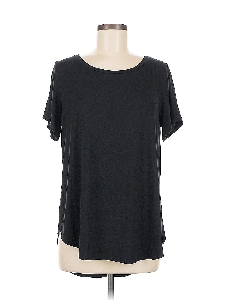 Pre-owned Alfani Short Sleeve T-shirt In Black