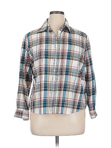Allison Daley 3/4 Sleeve Button-Down Shirt (view 1)