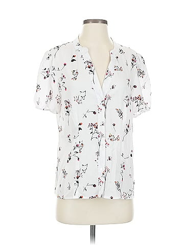Ecru Short Sleeve Blouse (view 1)