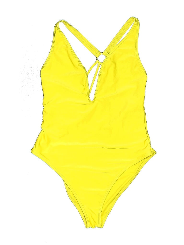 Pre-owned Asos Design Bodysuit In Yellow