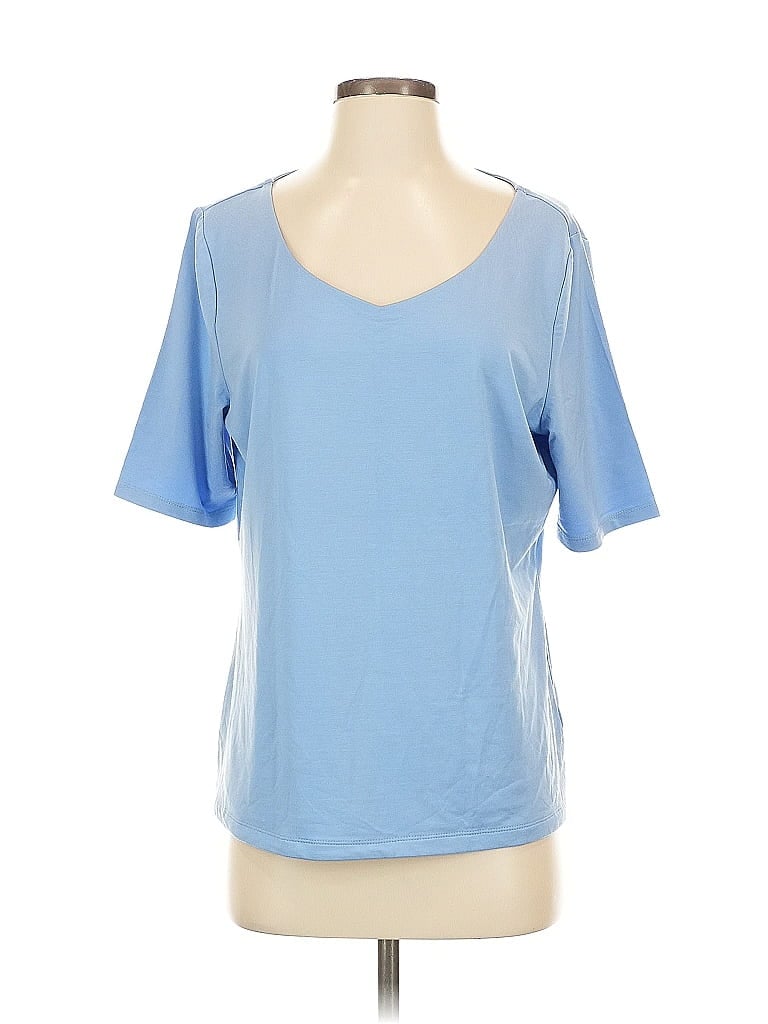 Pre-owned Talbots Short Sleeve T-shirt In Blue