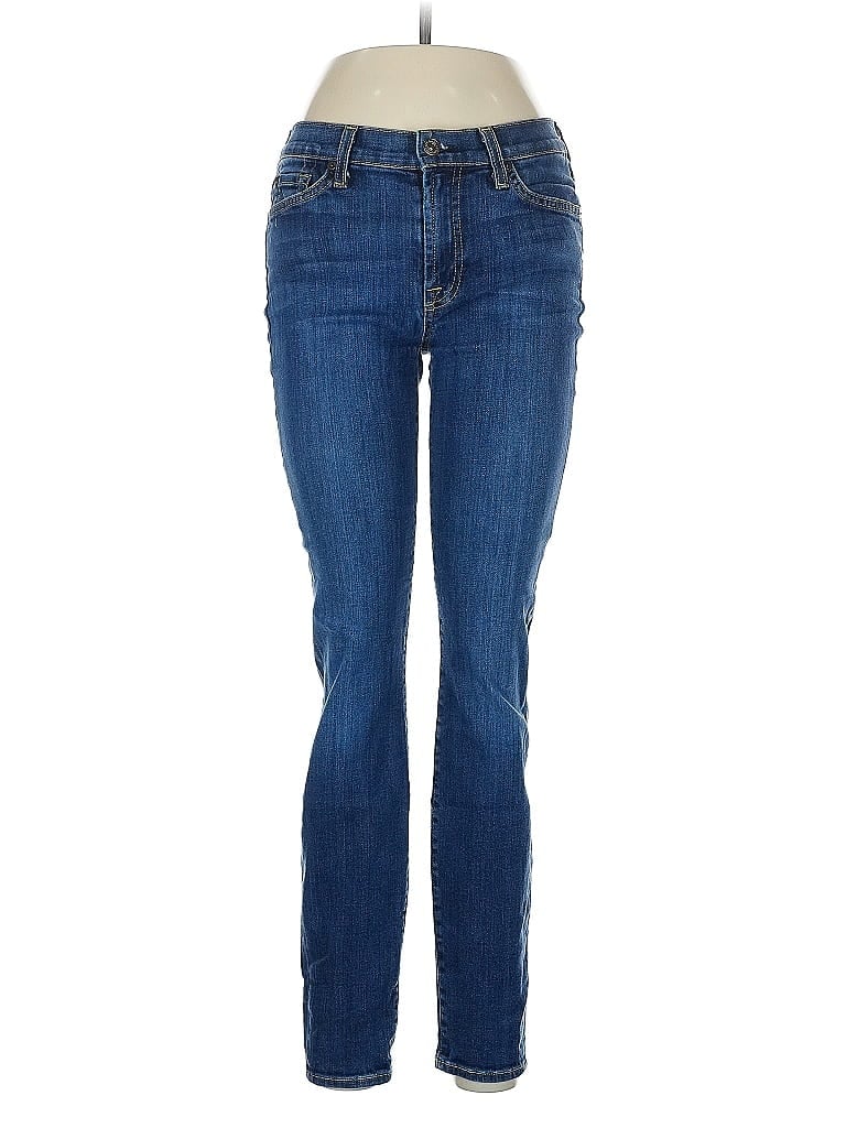 Pre-owned 7 For All Mankind Jeans In Blue