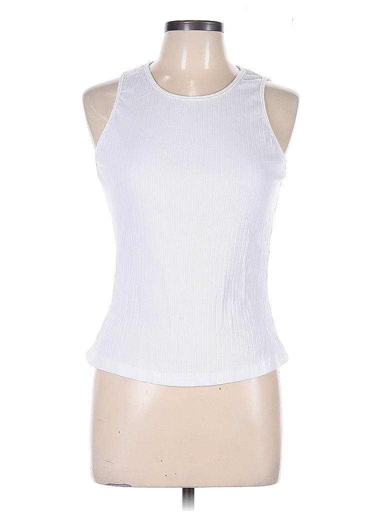 Pre-owned Shein Tank Top White Halter Neckline Tops