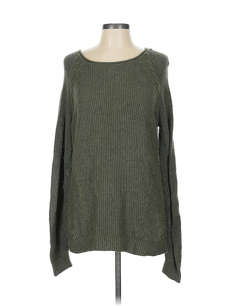 Pre-owned Talbots Outlet Pullover Sweater In Green