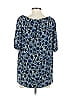 MICHAEL Michael Kors Print Blue Short Sleeve Blouse Size XS - photo 2