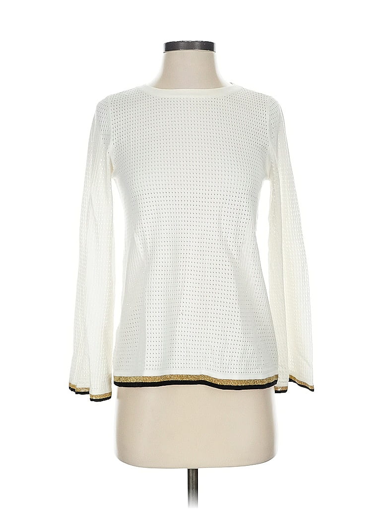 Pre-owned Ann Taylor Pullover Sweater In White