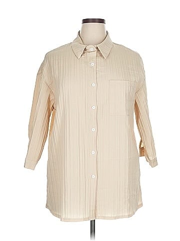 Shein Curve Long Sleeve Polo (view 1)