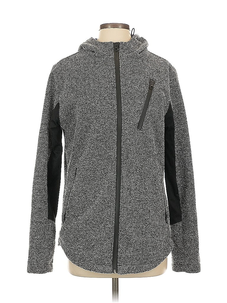 Pre-owned Assorted Brands Zip Up Hoodie In Black