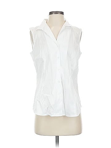 Jones New York Sleeveless Button-Down Shirt (view 1)