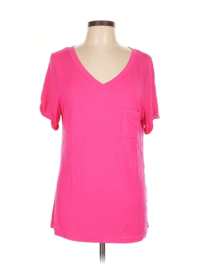 Pre-owned Unbranded Short Sleeve T-shirt In Pink
