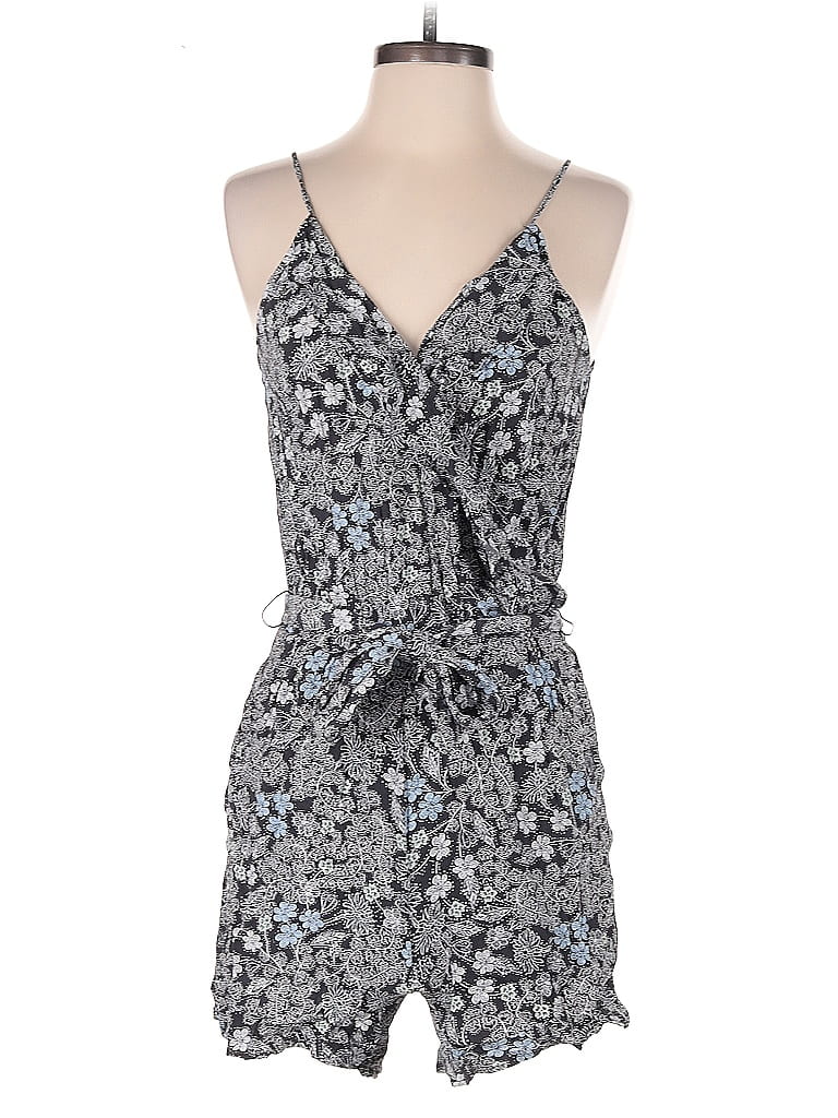 Pre-owned Ann Taylor Loft Romper In Blue