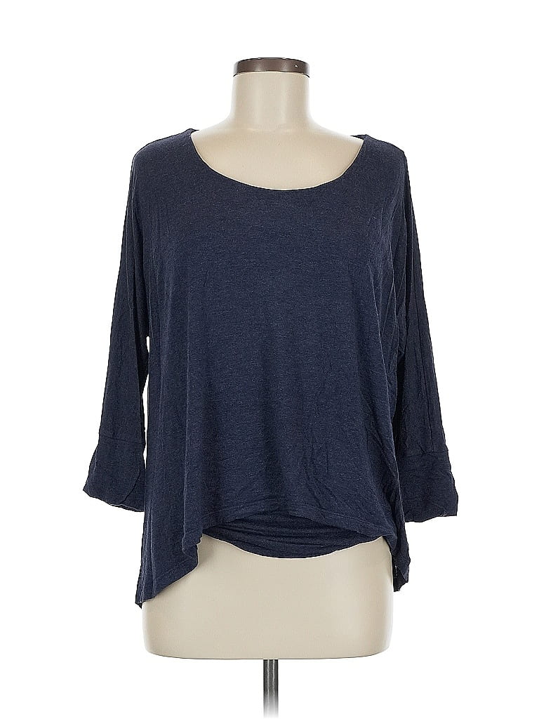 Pre-owned The Limited 3/4 Sleeve T-shirt In Blue