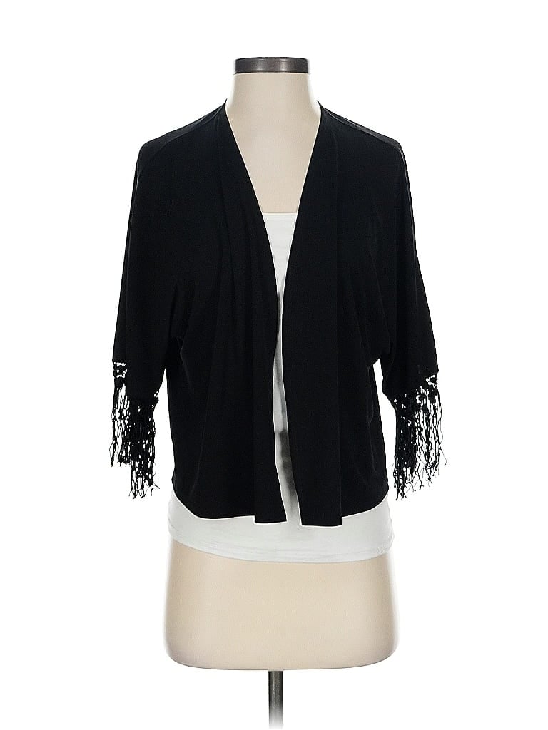 Pre-owned Easywear By Chico's Kimono In Black