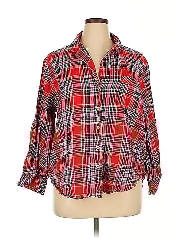 Victoria's Secret 3/4 Sleeve Button-Down Shirt (view 1)