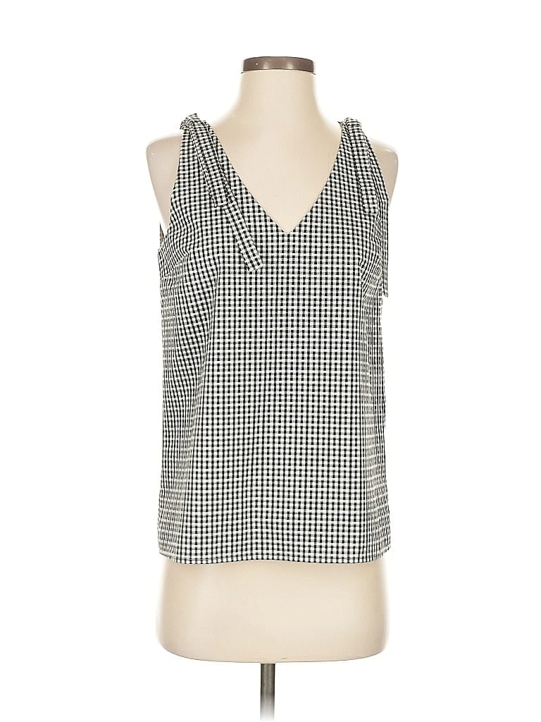 Pre-owned Cooper & Ella Sleeveless Blouse In Silver