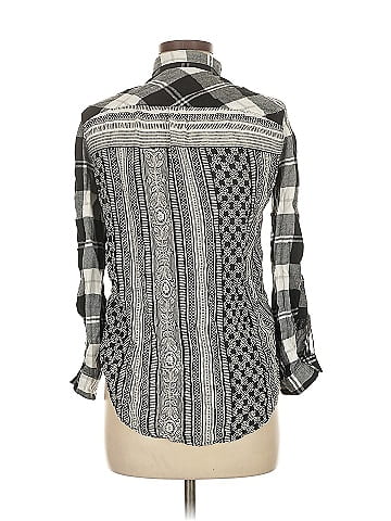 Soho JEANS NEW YORK & COMPANY Long Sleeve Button-Down Shirt (view 2)