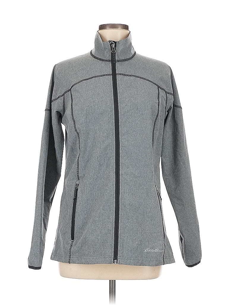 Pre-owned Eddie Bauer Track Jacket In Gray