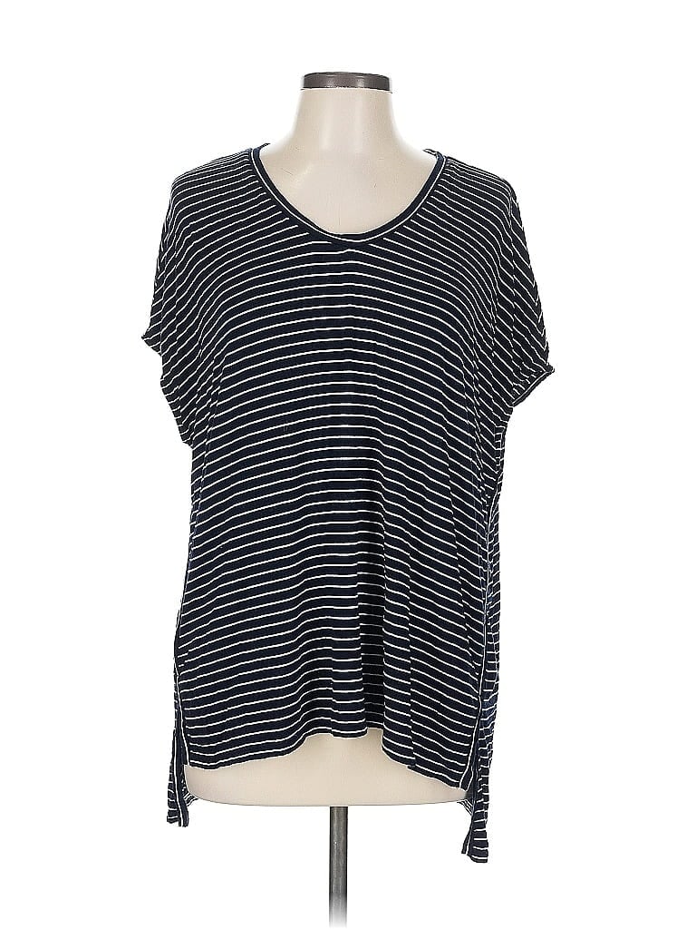 Pre-owned Ann Taylor Loft Short Sleeve T-shirt In Blue