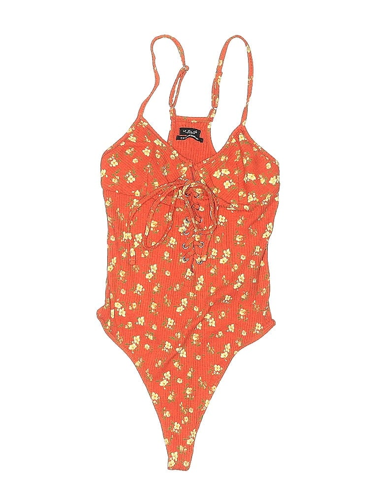 Pre-owned Out From Under Bodysuit In Orange
