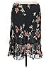 First Option 100% Polyester Floral Black Casual Skirt Size XL - photo 1