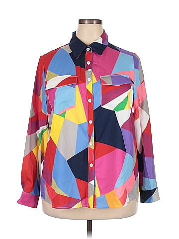 Shein Curve Long Sleeve Blouse (view 1)
