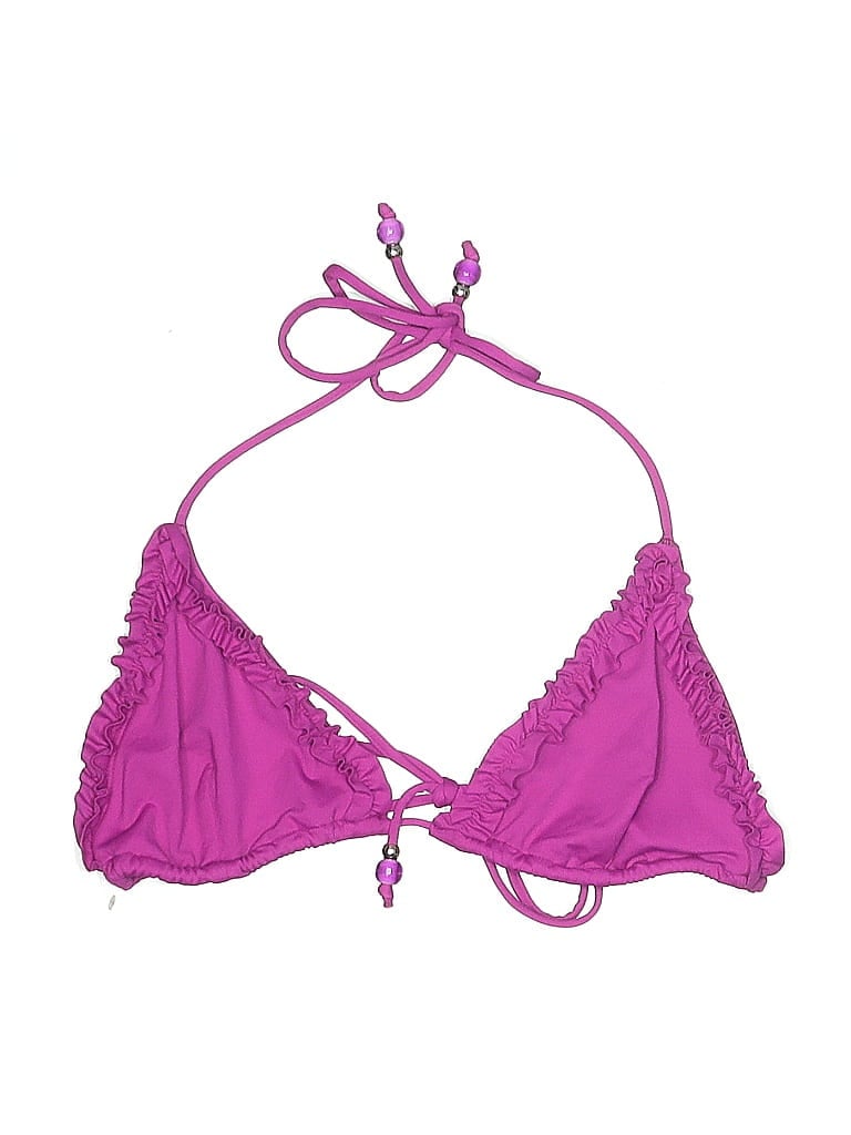 Click to view more detailed imagery on our partner's website Pre-owned Shoshanna Swimsuit Top Purple Swimwear