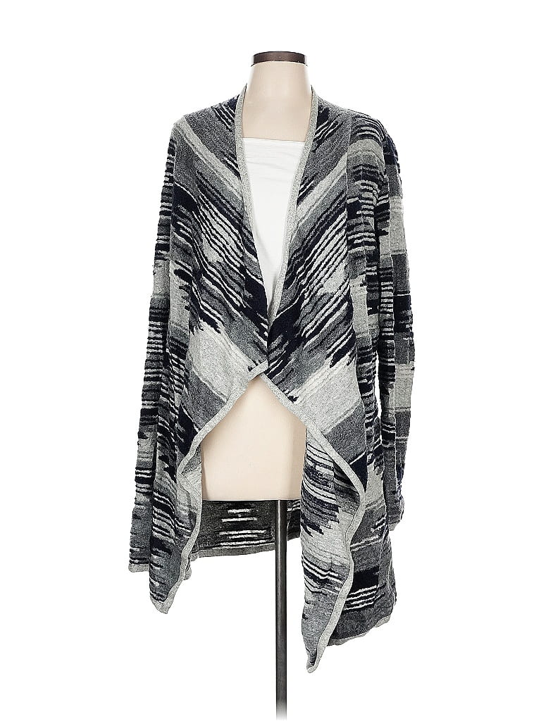 Pre-owned Lucky Brand Cardigan Sweater In Gray