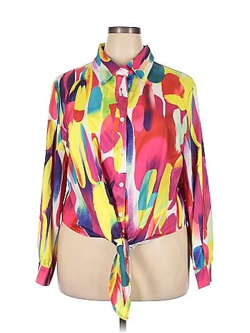 Shein Curve Long Sleeve Blouse (view 1)