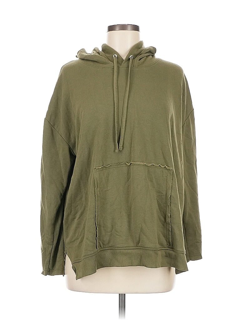 Pre-owned Zara W&b Collection Pullover Hoodie In Green