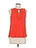 Pale Sky 100% Rayon Orange Red Sleeveless Blouse Size M - photo 1