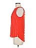 Pale Sky 100% Rayon Orange Red Sleeveless Blouse Size M - photo 5