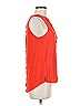 Pale Sky 100% Rayon Orange Red Sleeveless Blouse Size M - photo 4