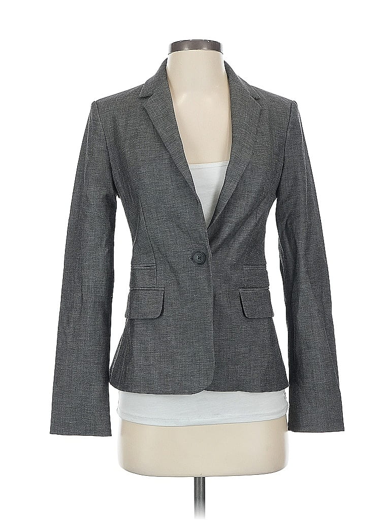 Pre-owned Express Blazer Jacket In Gray