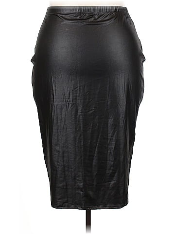 Boohoo Faux Leather Skirt (view 2)