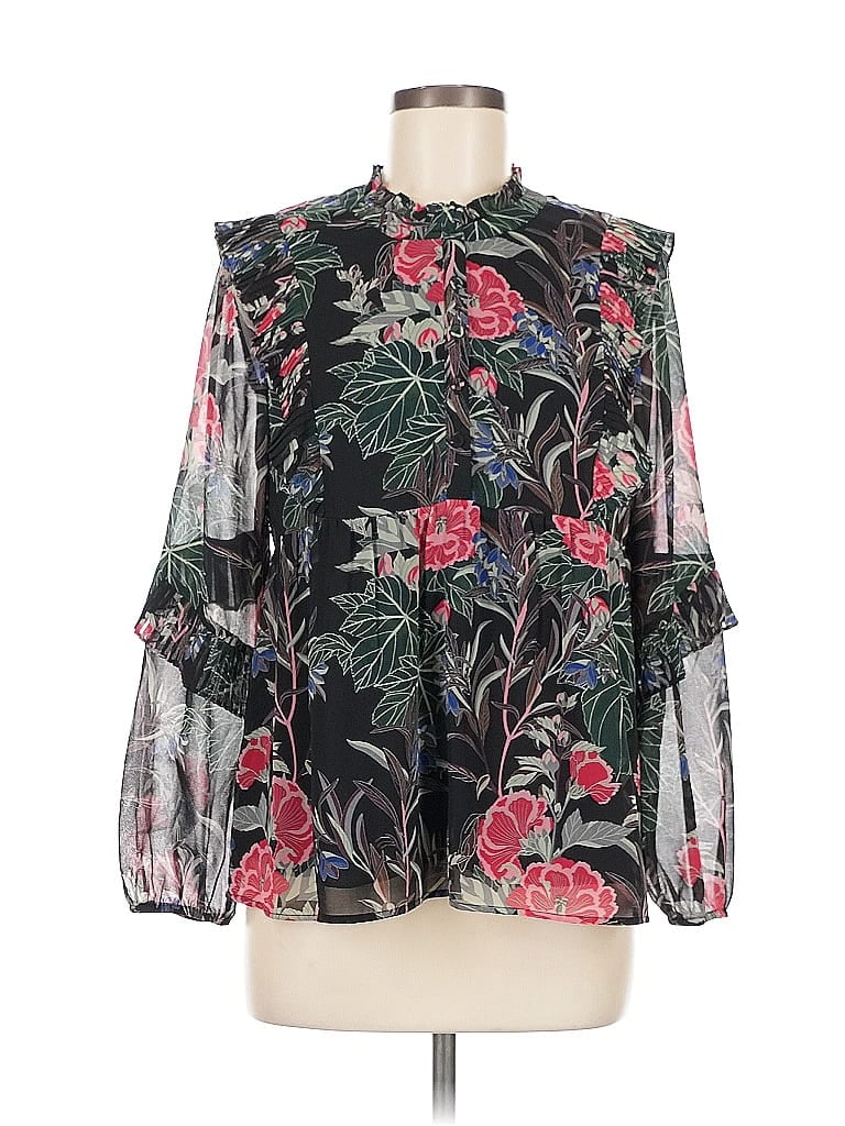 Daniel Rainn 3/4 Sleeve Blouse In Black