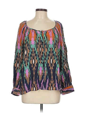 Glam 3/4 Sleeve Silk Top (view 1)