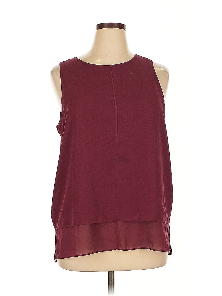 GAP OUTLET Pre-owned Sleeveless Blouse In Burgundy