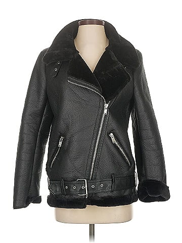 Zara Faux Leather Jacket (view 1)