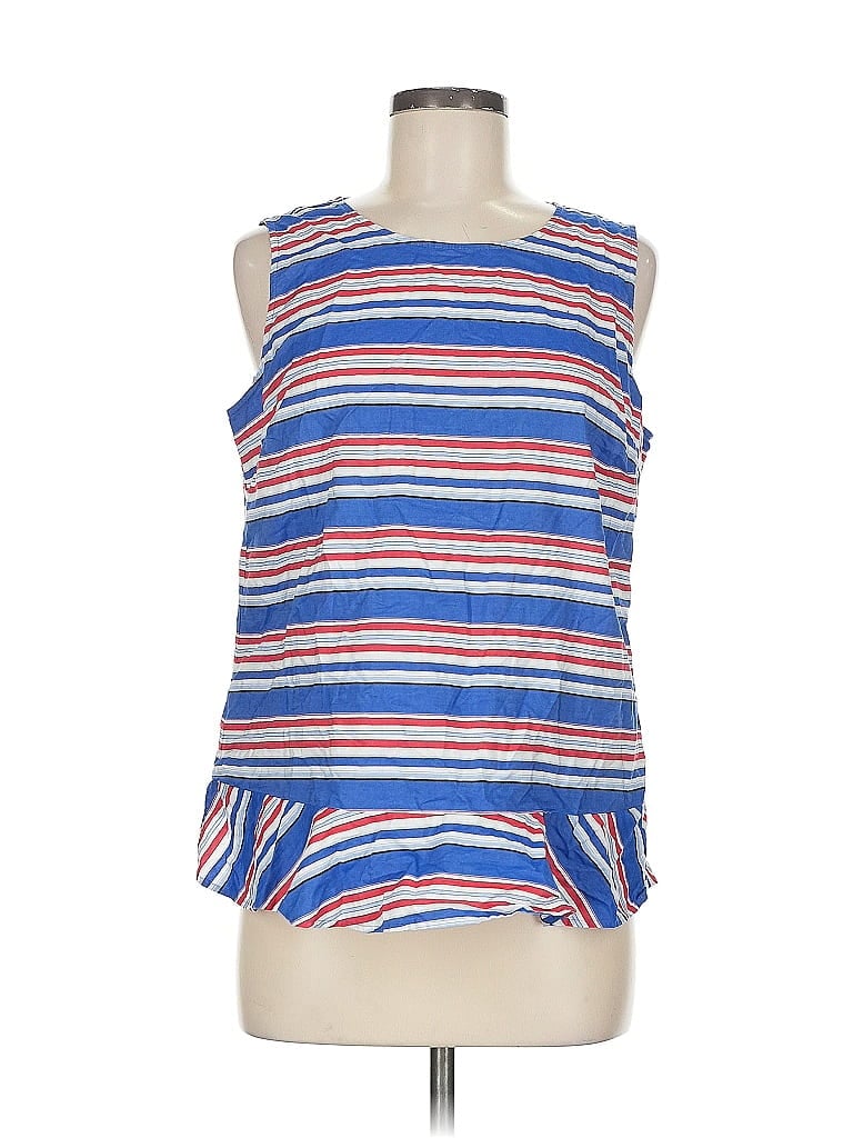 Pre-owned Tommy Hilfiger Sleeveless Blouse In Blue