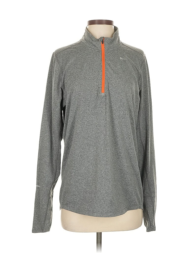 Pre-owned Nike Long Sleeve T-shirt In Gray