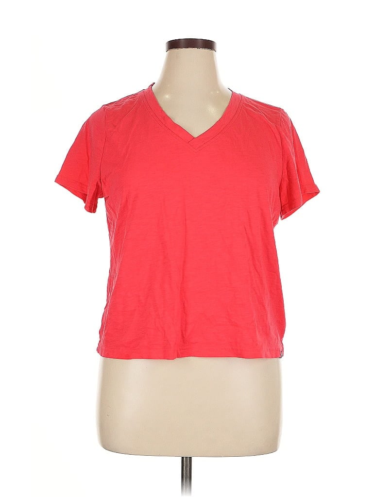 Pre-owned Dkny Sport Short Sleeve T-shirt In Red