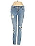 Free People Hearts Blue Jeans Size 25 waist - photo 1
