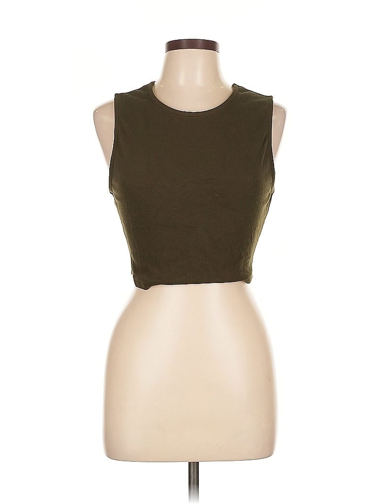 Pre-owned Lulus Sleeveless Top Green Halter Neckline Tops
