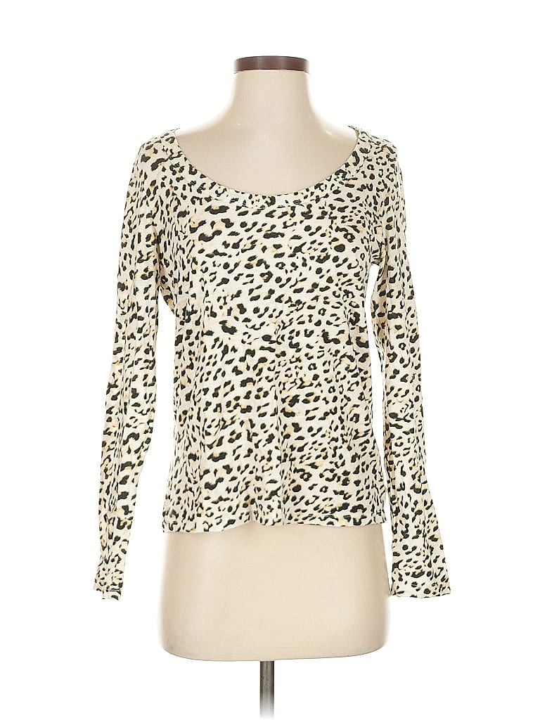 Pre-owned Banana Republic Long Sleeve T-shirt In White