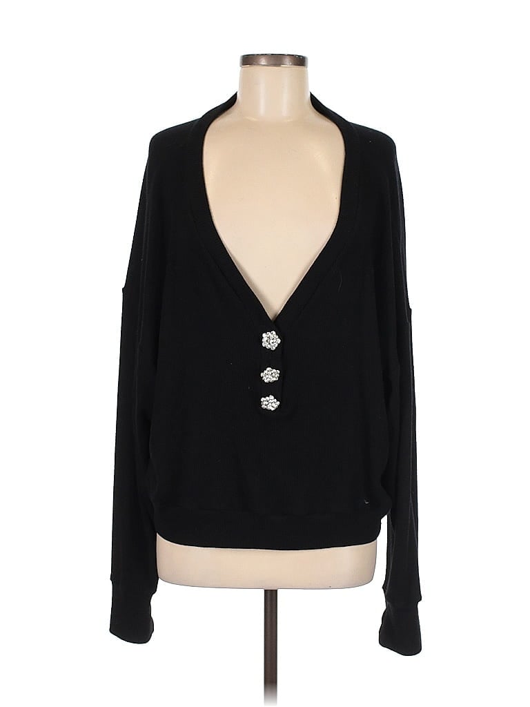 Click to view more detailed imagery on our partner's website Pre-owned Michael Lauren Cardigan Sweater In Black