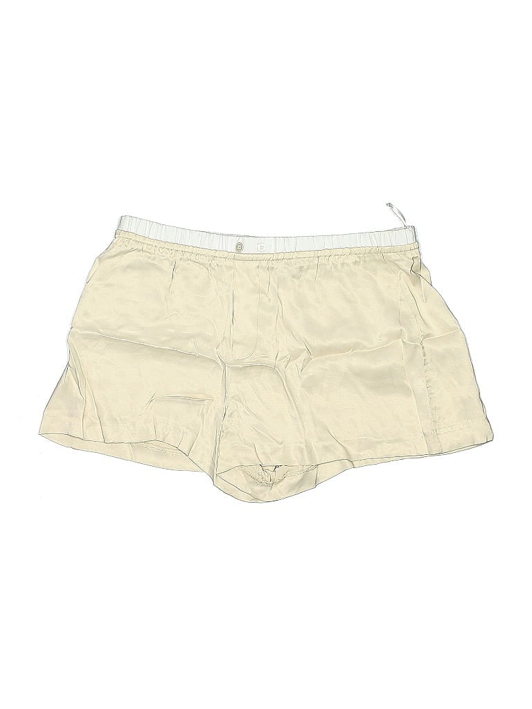 Pre-owned Zara Khaki Shorts In White
