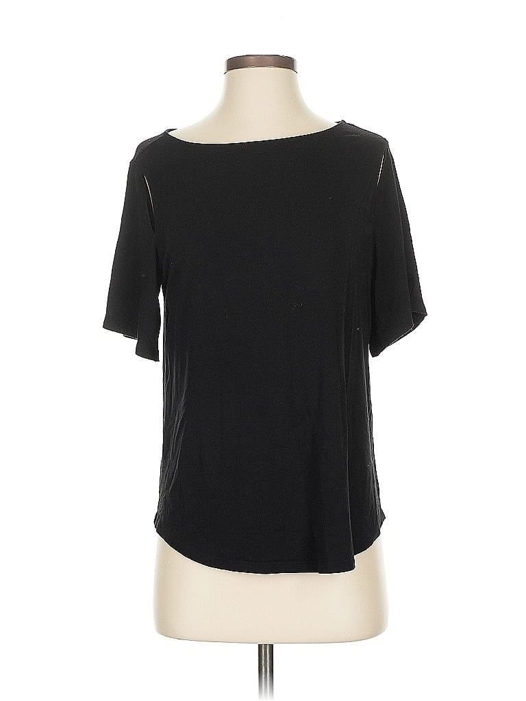 Pre-owned Chico's Short Sleeve T-shirt In Black