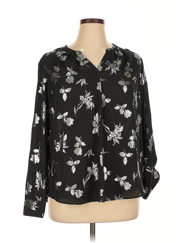 SIMPLY VERA VERA WANG Pre-owned 3/4 Sleeve Blouse In Black