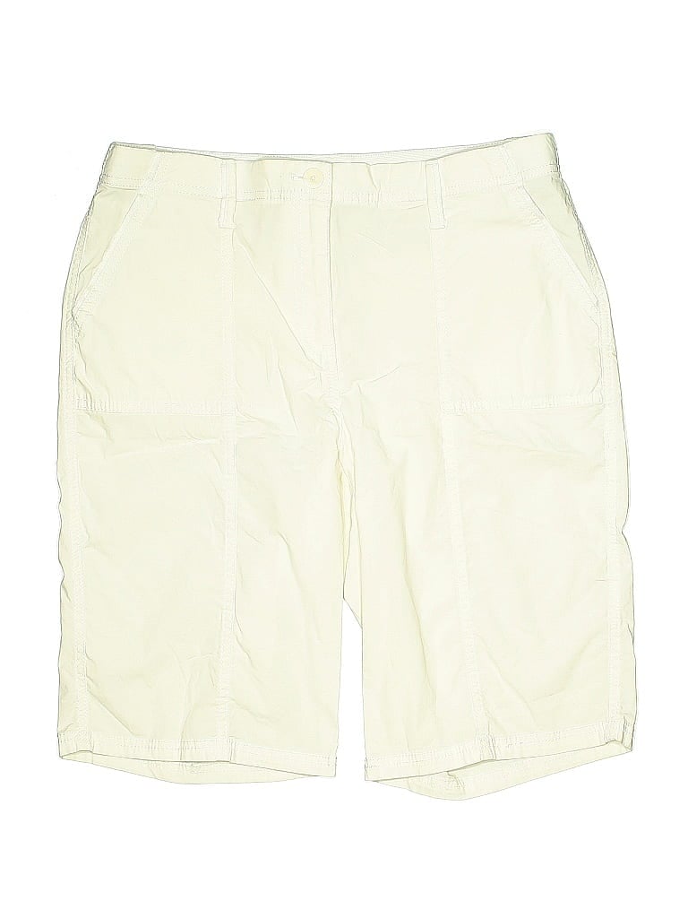 Pre-owned Chico's Khaki Shorts In White