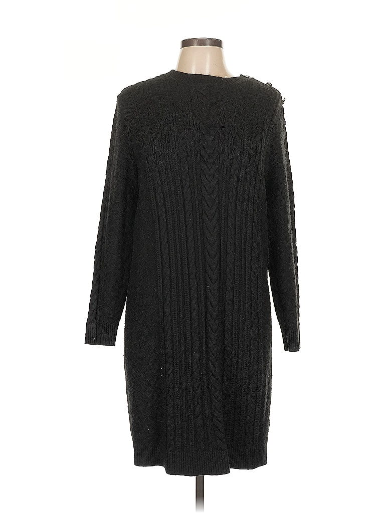 Pre-owned Ann Taylor Loft Cardigan Sweater In Black